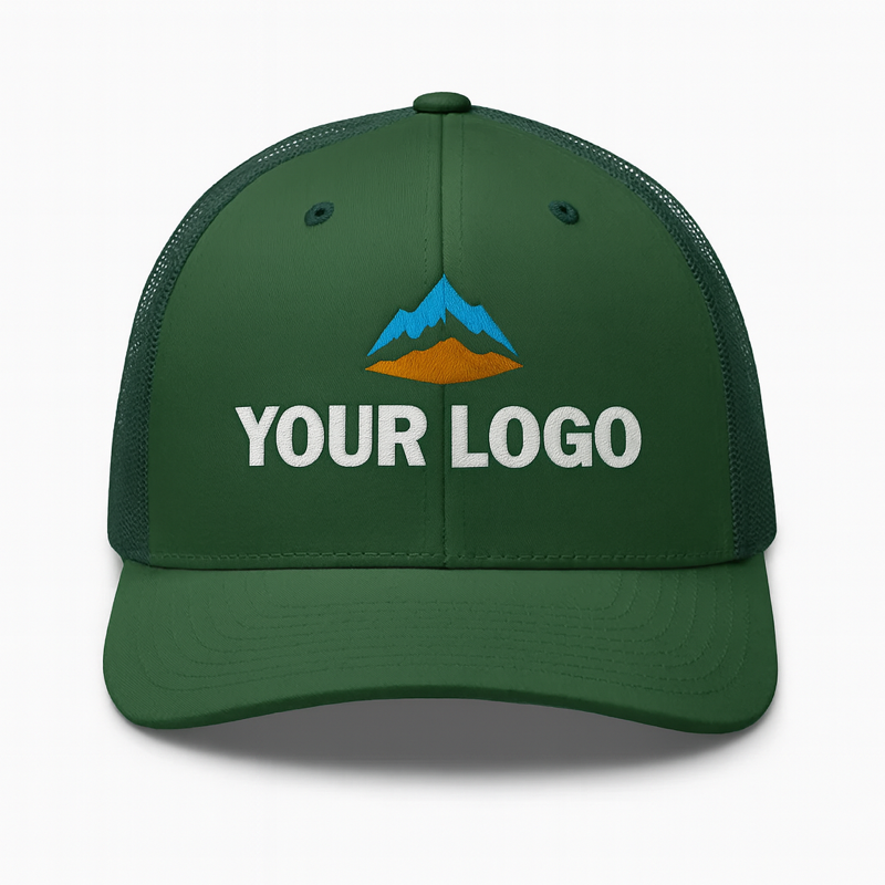 Custom Logo Trucker Hat – Premium Quality | No Minimum | Bulk Orders