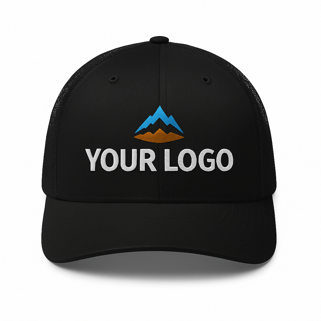 Custom Logo Trucker Hat – Premium Quality | No Minimum | Bulk Orders