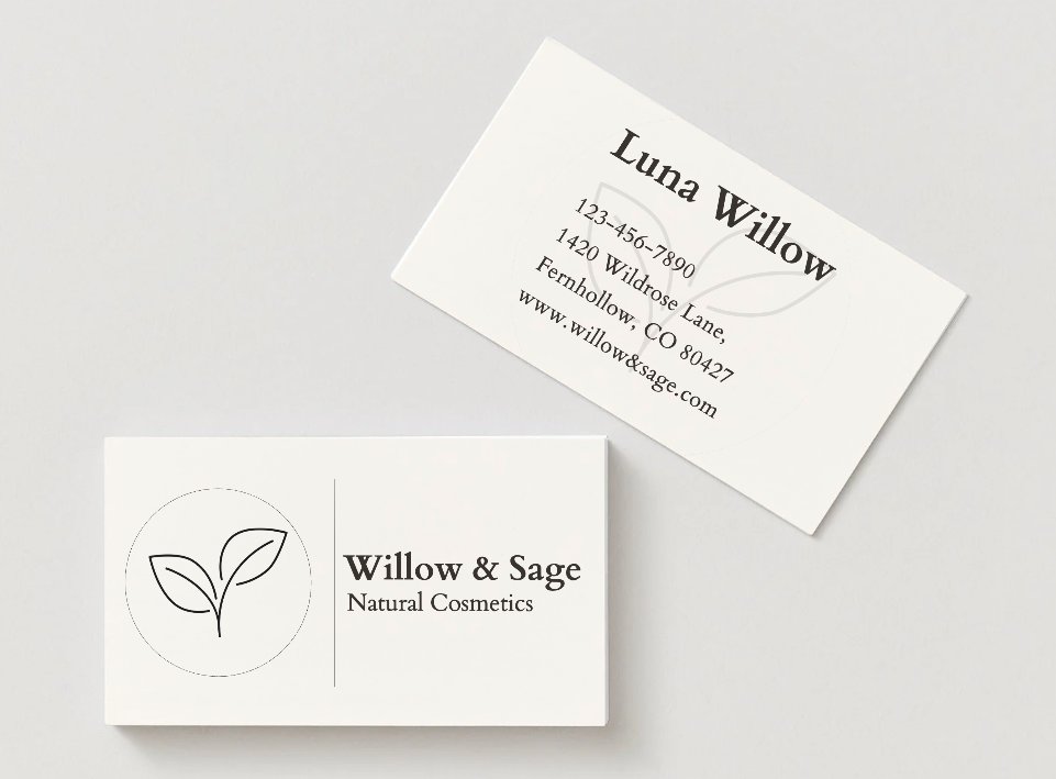 SamoPrint Recycled Business Card