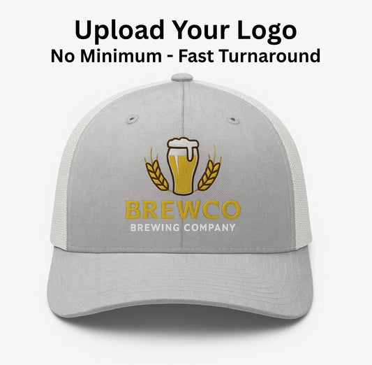 Custom Logo Trucker Hat – Premium Quality | No Minimum | Bulk Orders