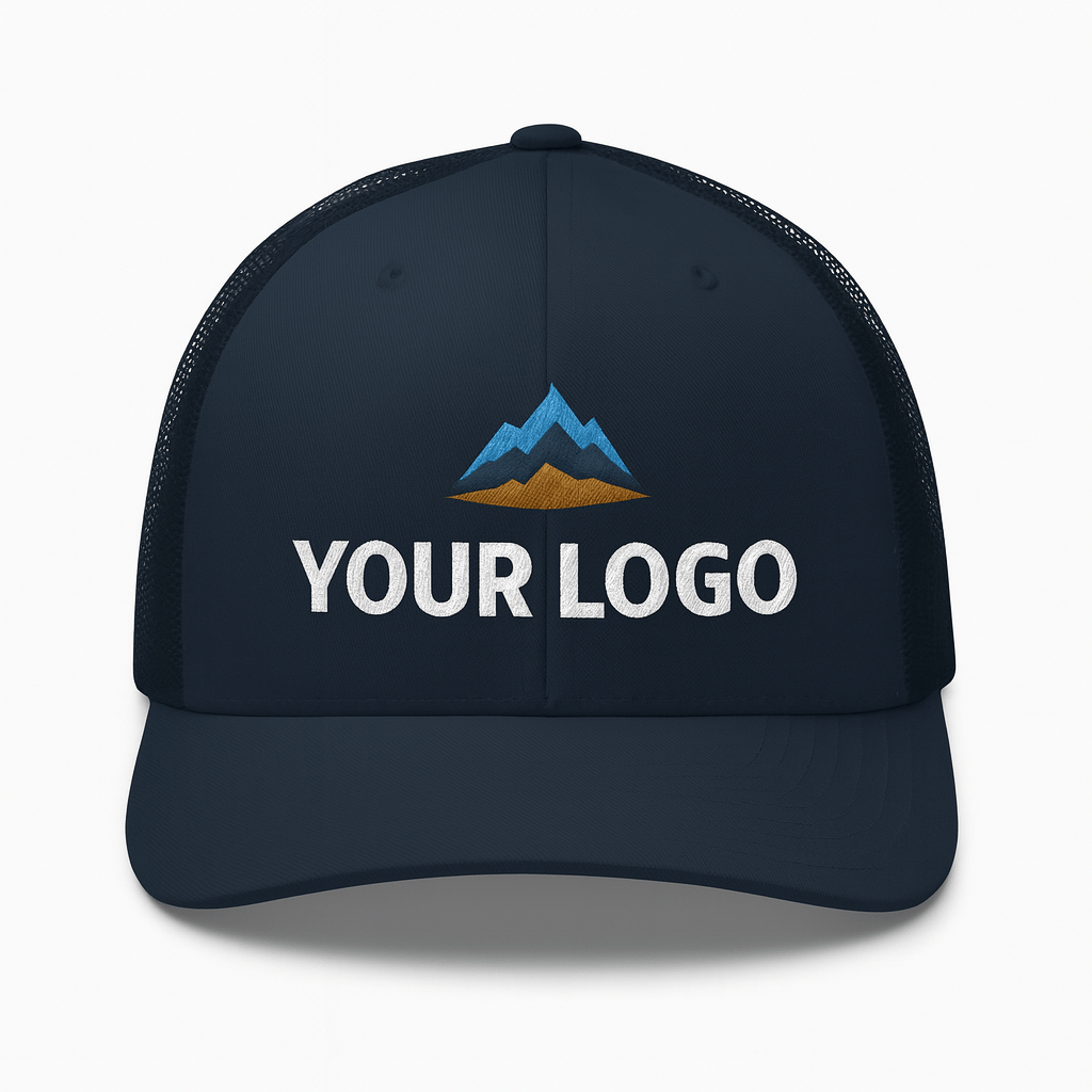 Custom Logo Trucker Hat – Premium Quality | No Minimum | Bulk Orders